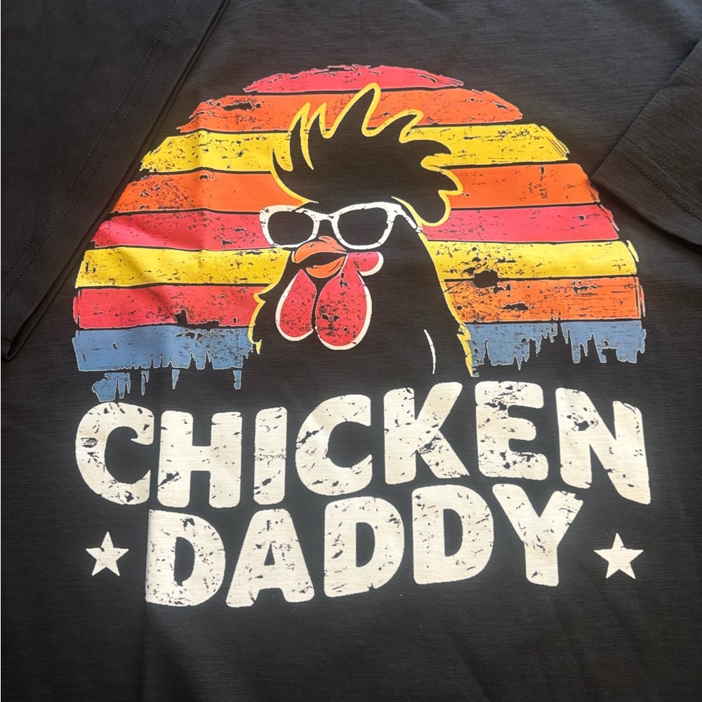 Chicken Daddy Black Men’s  T-shirt - Size XL